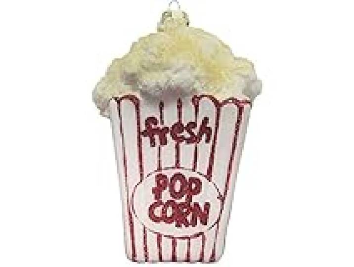 Christmas By Krebs Movie Time Boîte de Pop-Corn en Verre beurré Décoration de Vacances
