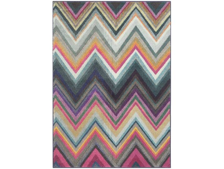 Tapis bohème chic en polypropylène multicolore, 122 x 170 cm
