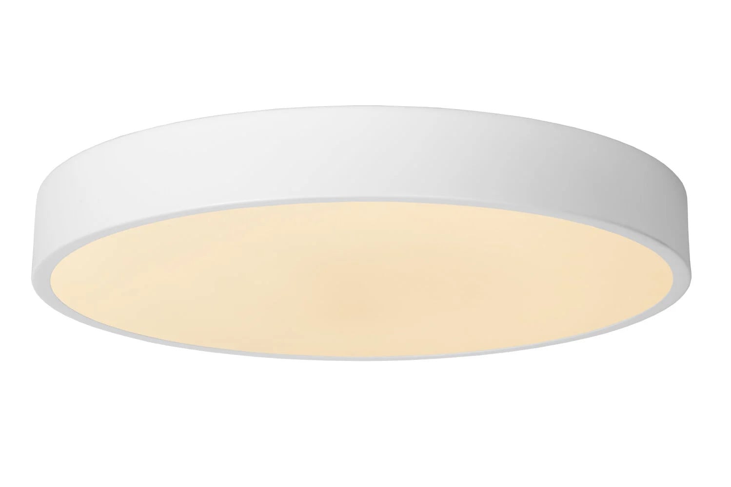 Lucide UNAR Plafonnière Wit LED 24W 2700K Dimbbaar Ø 39,5 cm