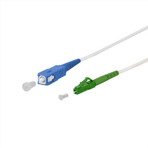 Metz Connect OpDAT Patchkabel, SC-S/LC-S APC OS2, 10m