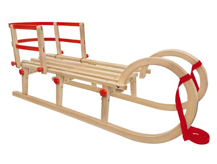 Rodelschlitten Rodel Schlitten aus Holz 110