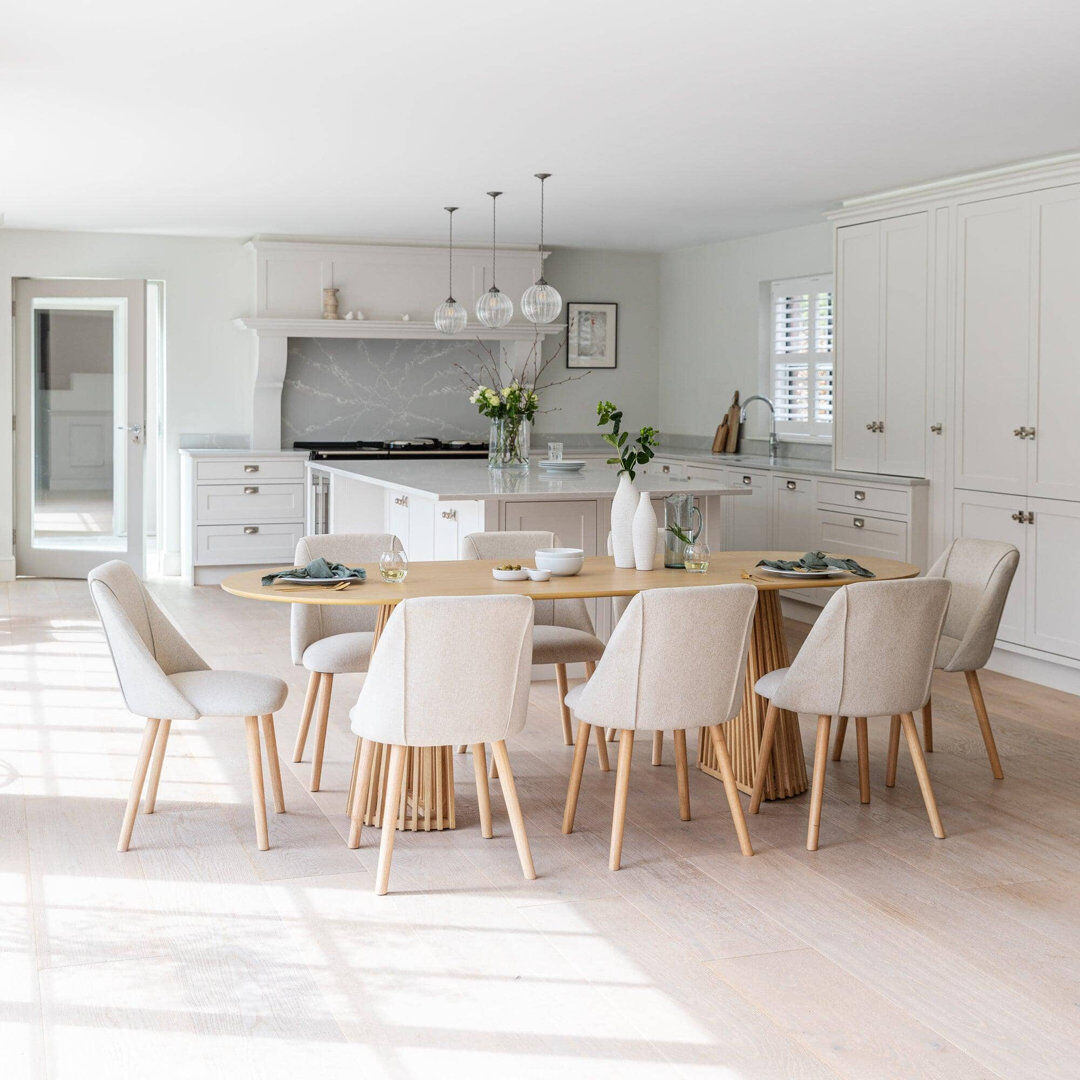 ClassicLiving Hopley 8 -Person Dining Set Pale Oak 8