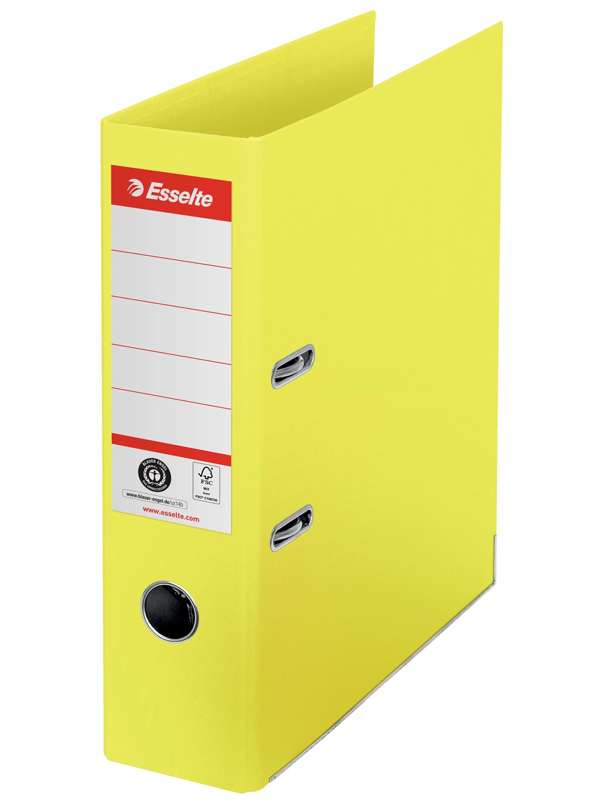 Esselte No. 1 Ordner, 100% Recycling-Karton, Gelb