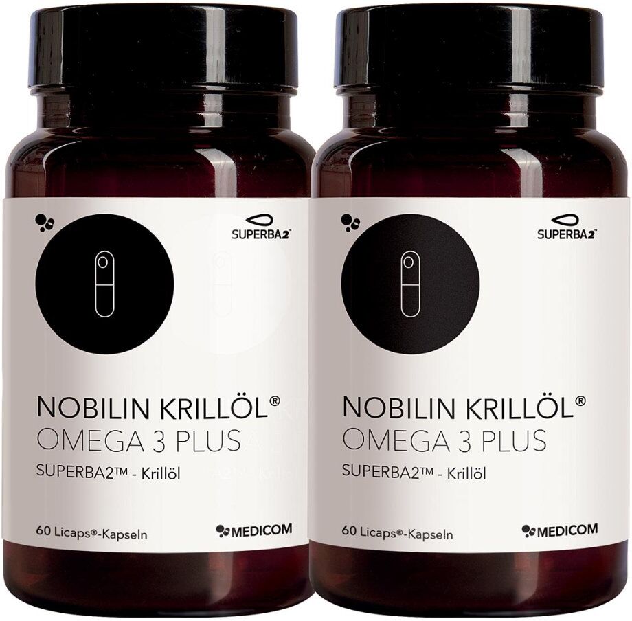 Nobilin Krillöl Omega 3 Plus Kapseln 2X60stk