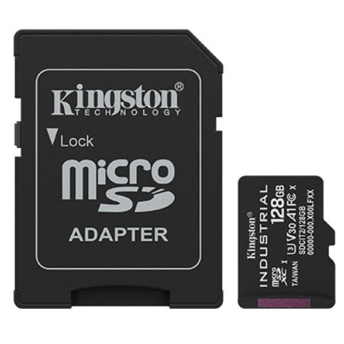 128GB Kingston Ind. MicroSD +ADP pSLC