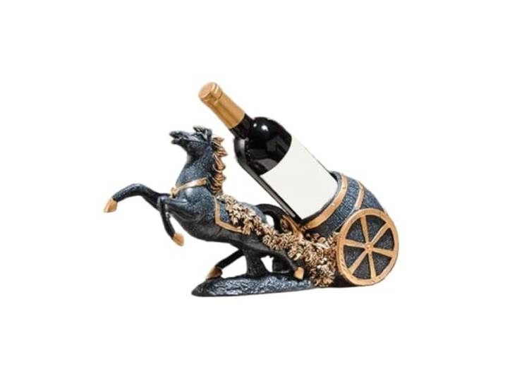 CJHFR472SG Weinhalter Weinregal, dekorativer Tisch-Weinständer for die Weinbar in der Küche im Schrank Dekoration(Blue)