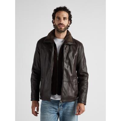 Lederjacke JCC "MartinLN", Herren, Gr. 48, braun, Obermaterial: 100% Lammleder. Futter: 100% Polyester, Jacken