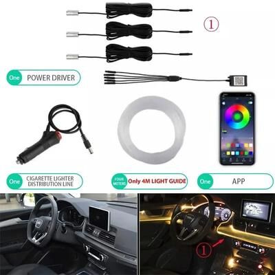 Uplift Essentials Flexible EL Wire Car Interior RGB LED Strip Lights With App Control 3in1 4m Cigarette