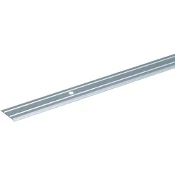 Alberts® Übergangsprofil mit 2 Rillen, Alu, versch. Größen-38 mm-silberfarbig eloxiert-2 m