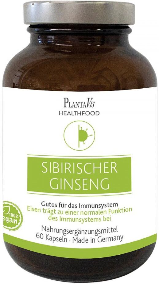 PlantaVis Sibirischer Ginseng Hochdosiert Vegan Kapseln 60stk