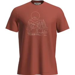 Icebreaker, Herren, Funktionsshirt, Tech Lite III Sunset Camp (M), Rot