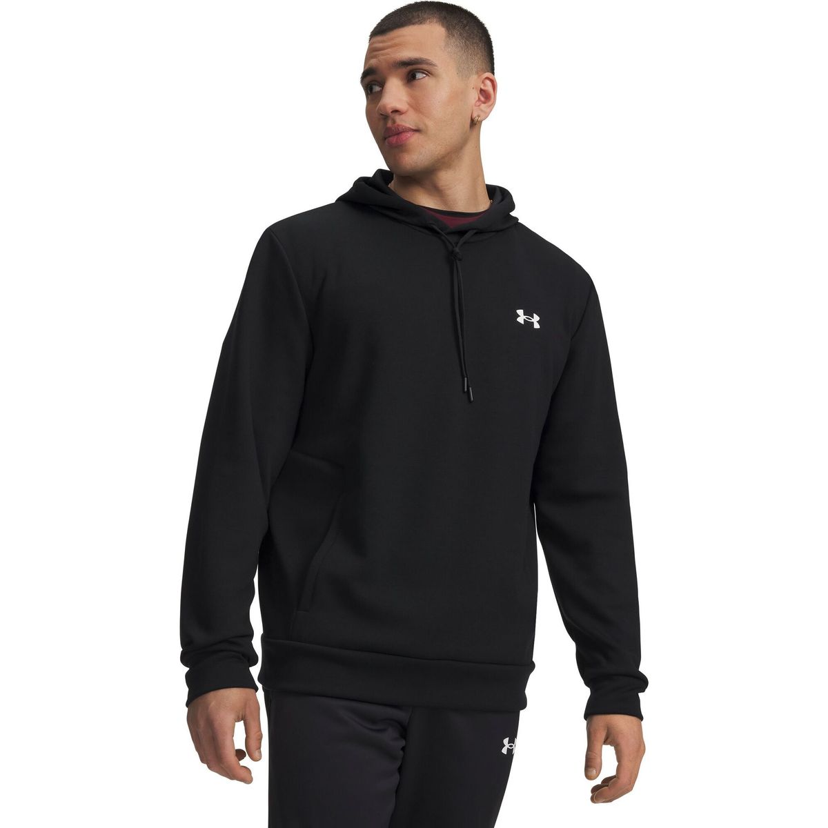 Under Armour Flex Fleece Hoodie black white (009) S 6010861-009-SM