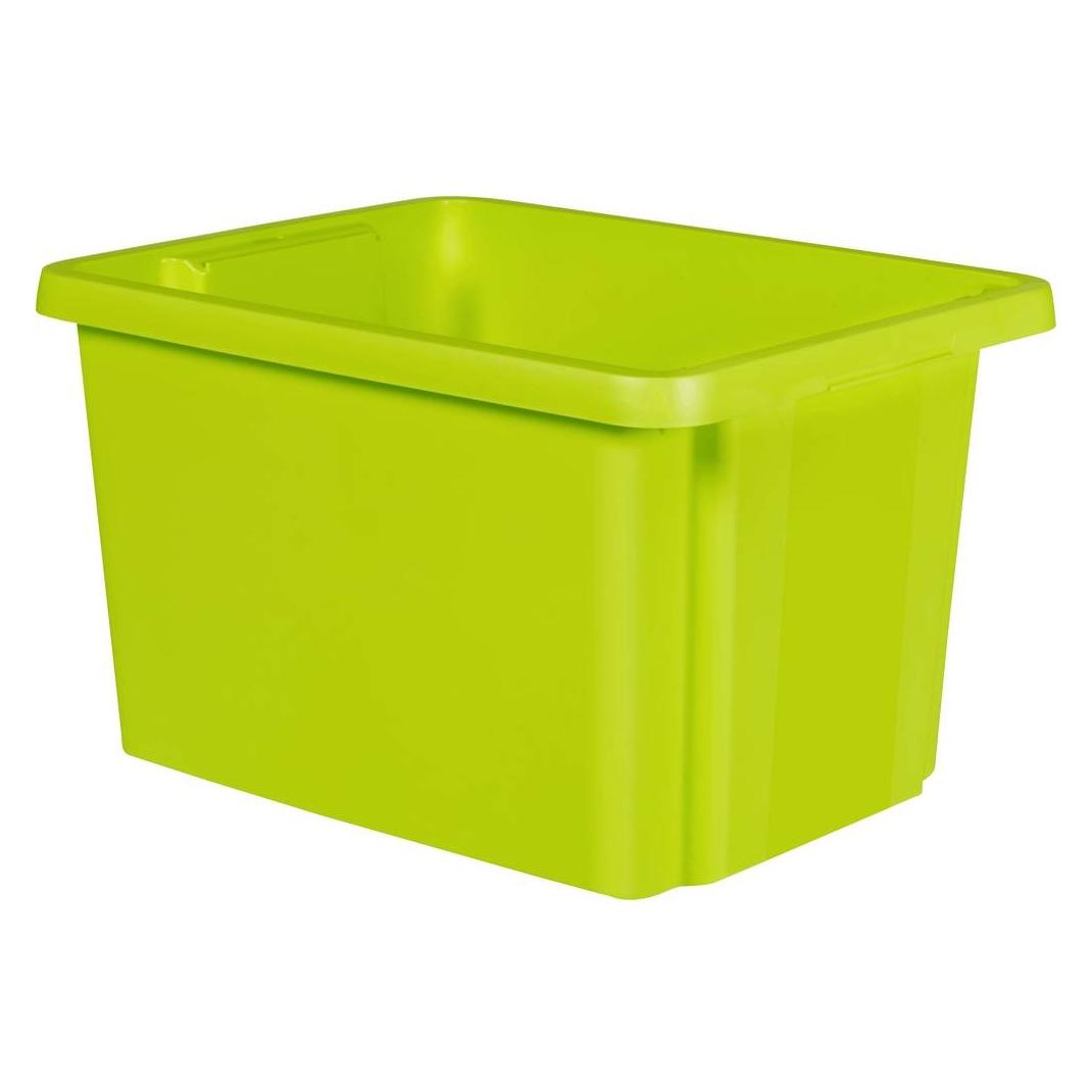 Curver 225499 Drehstapelbehälter ESSENTIALS Drehstapelbox 26L, grün stapelbar (225499)
