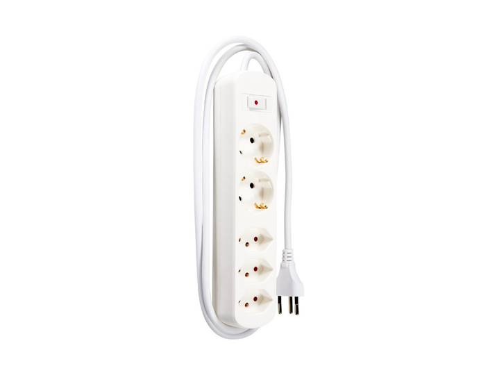 Max Hauri AG Steckdosenleiste 2 × Schuko 3 × Typ 13