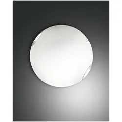Fabas Luce Fox LED Deckenleuchte LED 1x24W Metall und Glas Weiss