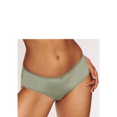 Panty LASCANA "Tiziana", Damen, Gr. 44/46, grün (salbei), Spitze, Obermaterial: 84% Polyamid, 16% Elasthan, Unterhosen Panty, mit modischer Zierkante und hübschen Accessoires