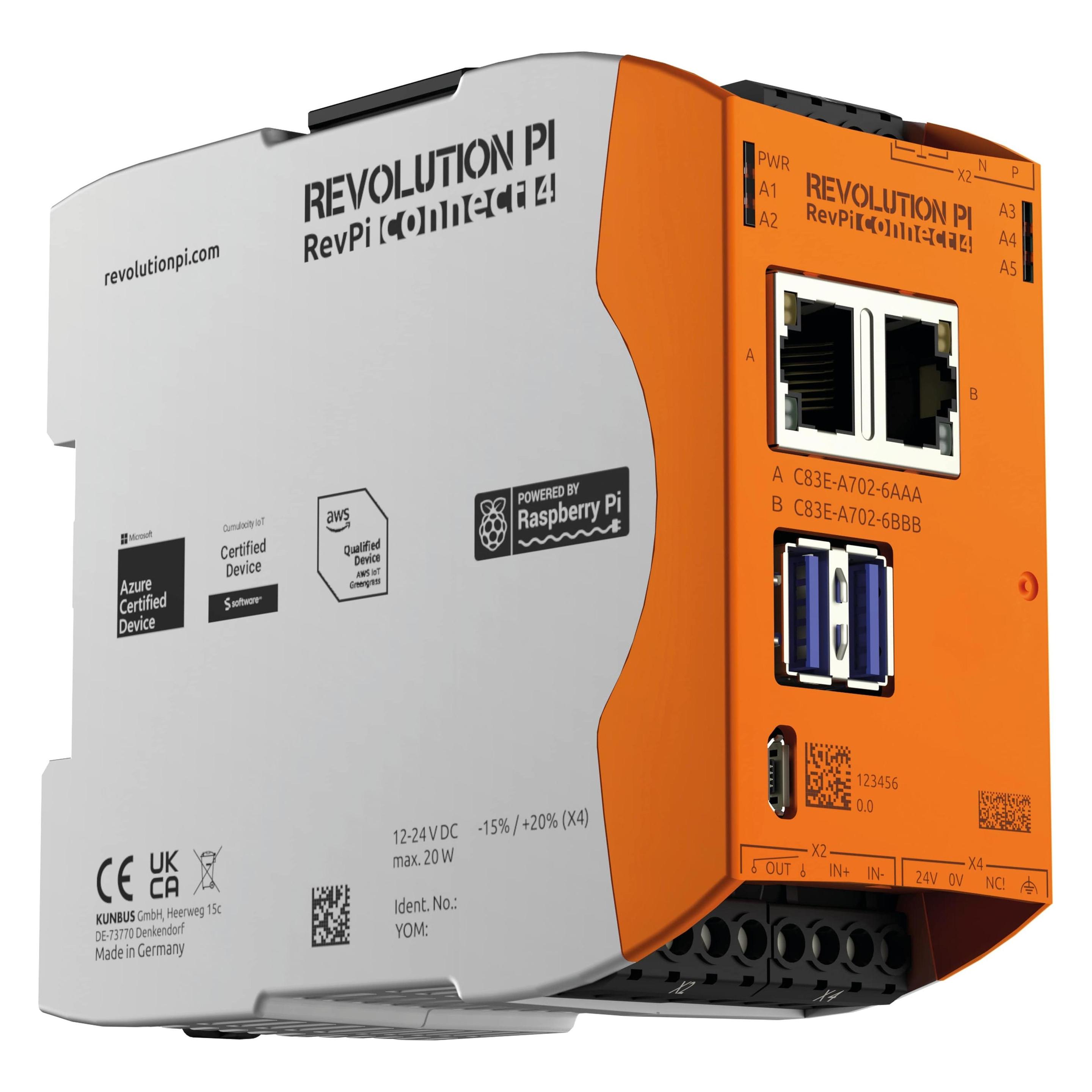 Kunbus RevolutionPi Connect 4 PR100378 SPS-Erweiterungsmodul (PR100378)