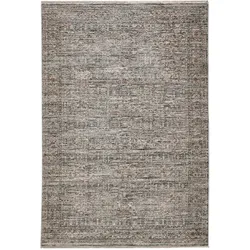 benuta Nest Teppich Anwar Grau/Orange 160x230 cm - Vintage-Stil Teppich im Used-Look