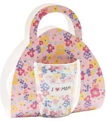IH Casa Decor Ceramic Mug In Gift Pack I Love Mom - Floral - Set of 2