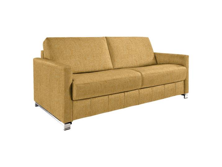Bali Schlafsofa, Gelb, Metall, 185x84x100 cm, Textiles Vertrauen - Oeko-Tex®, Typenauswahl, Fussart wählbar, Lederauswahl, Stoffauswahl, Armteilvarianten, Sitzqualitäten, Hocker erhältlich, Wohnzimmer, Sofas & Couches, Schlafsofas