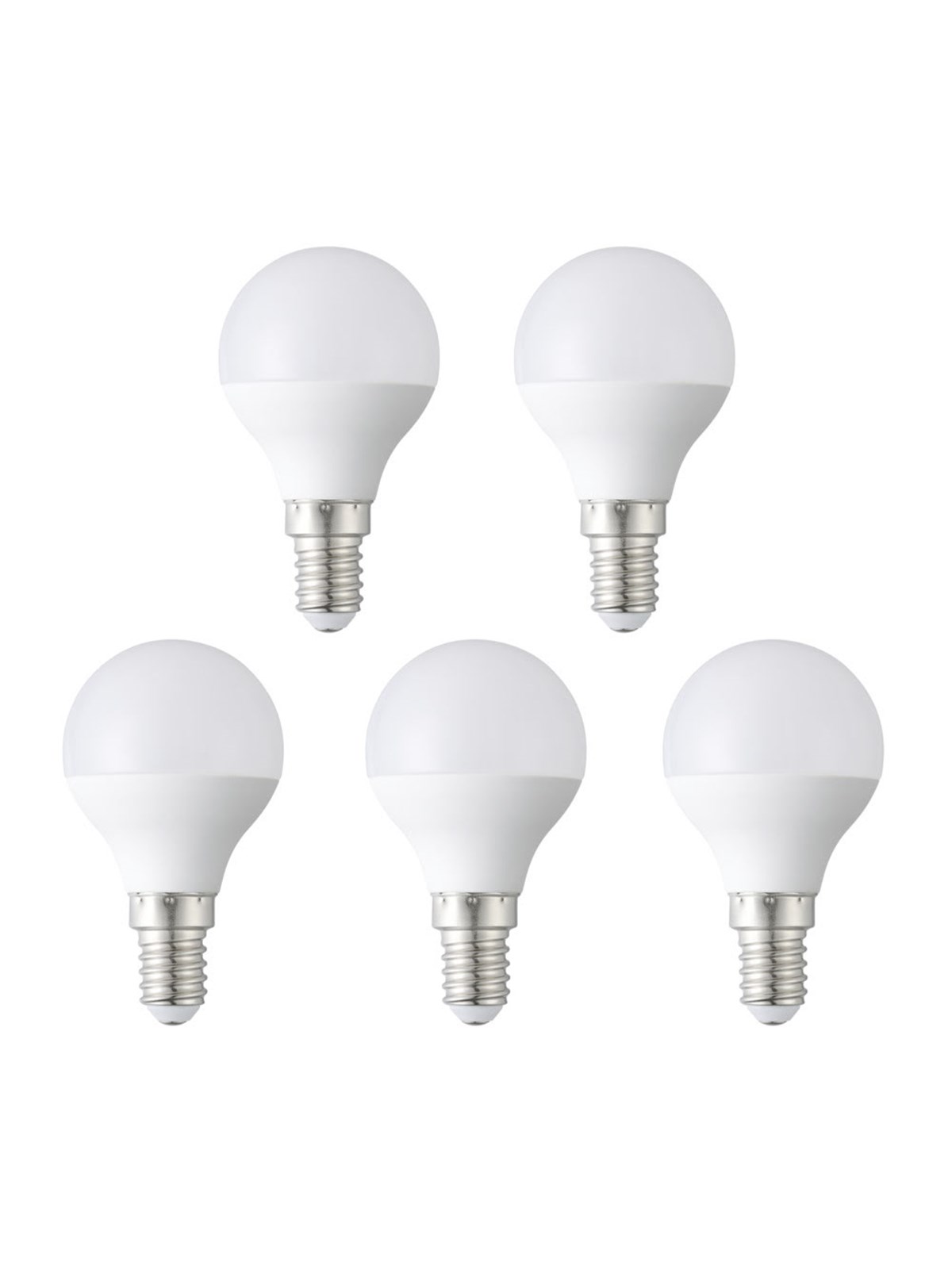 EGLO LED-Lampe P45 OPAL 2700K 470LM 5 STK E14