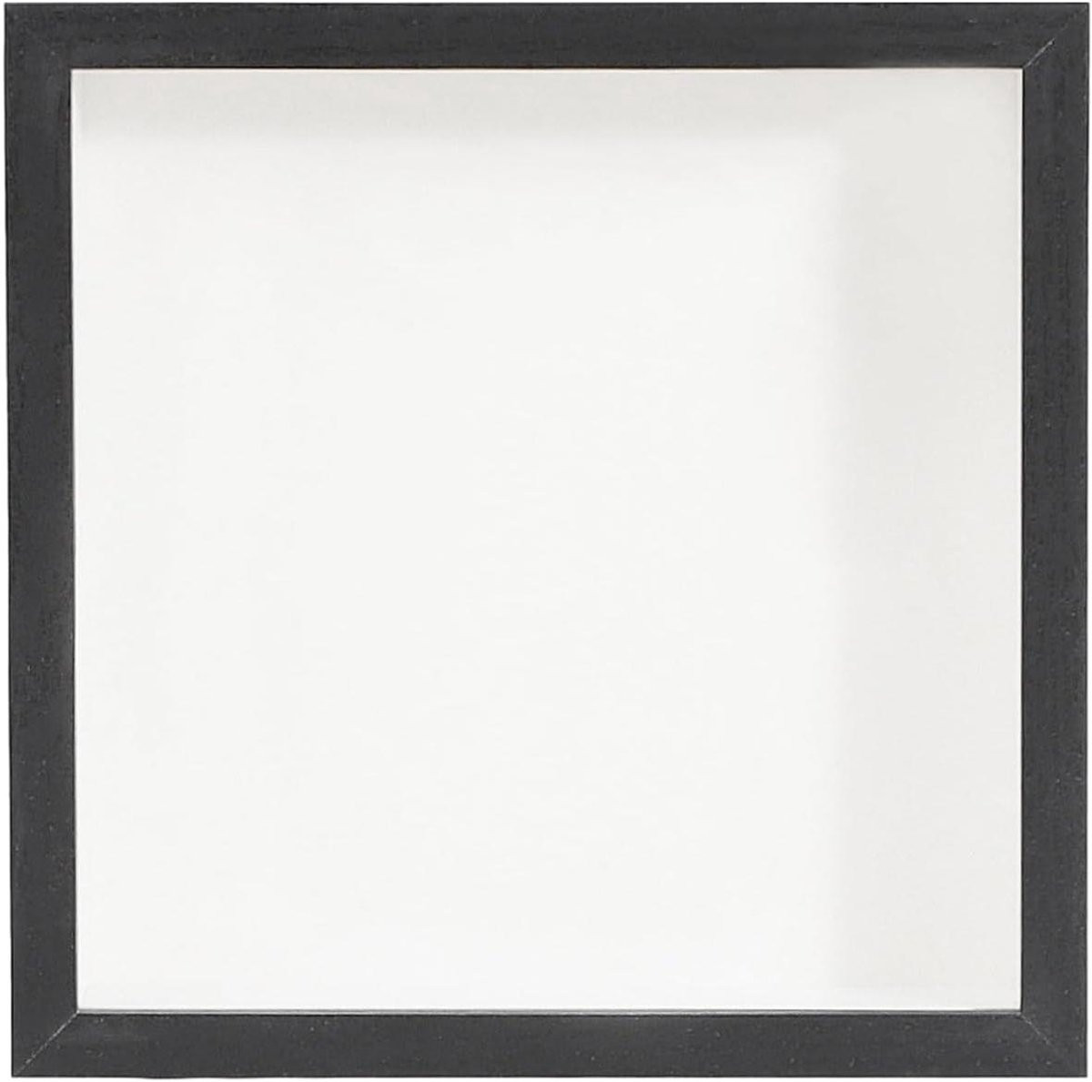 Herinneringsdoos met Sleuf - Souvenir Displaykastje - Zwart - Transparante Wandmontage
