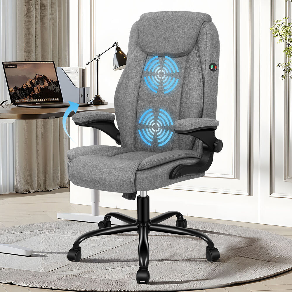 Rebrilliant Office Chair Gray/Fabric 67 cm H