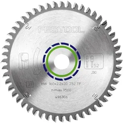 Festool, Sägeblatt, Kreissägeblatt HW 160x2,2x20 TF52