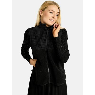 Kurzweste LIBERTÉ ESSENTIEL "Liberté Essentiel Vest TEDDY", Damen, Gr. XL, schwarz, Obermaterial: 100% Polyester, Westen
