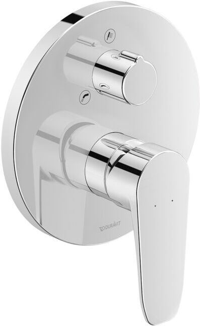 Duravit B.1 Wannenarmatur B15210012010 chrom, Unterputzarmatur, mit Umstellung