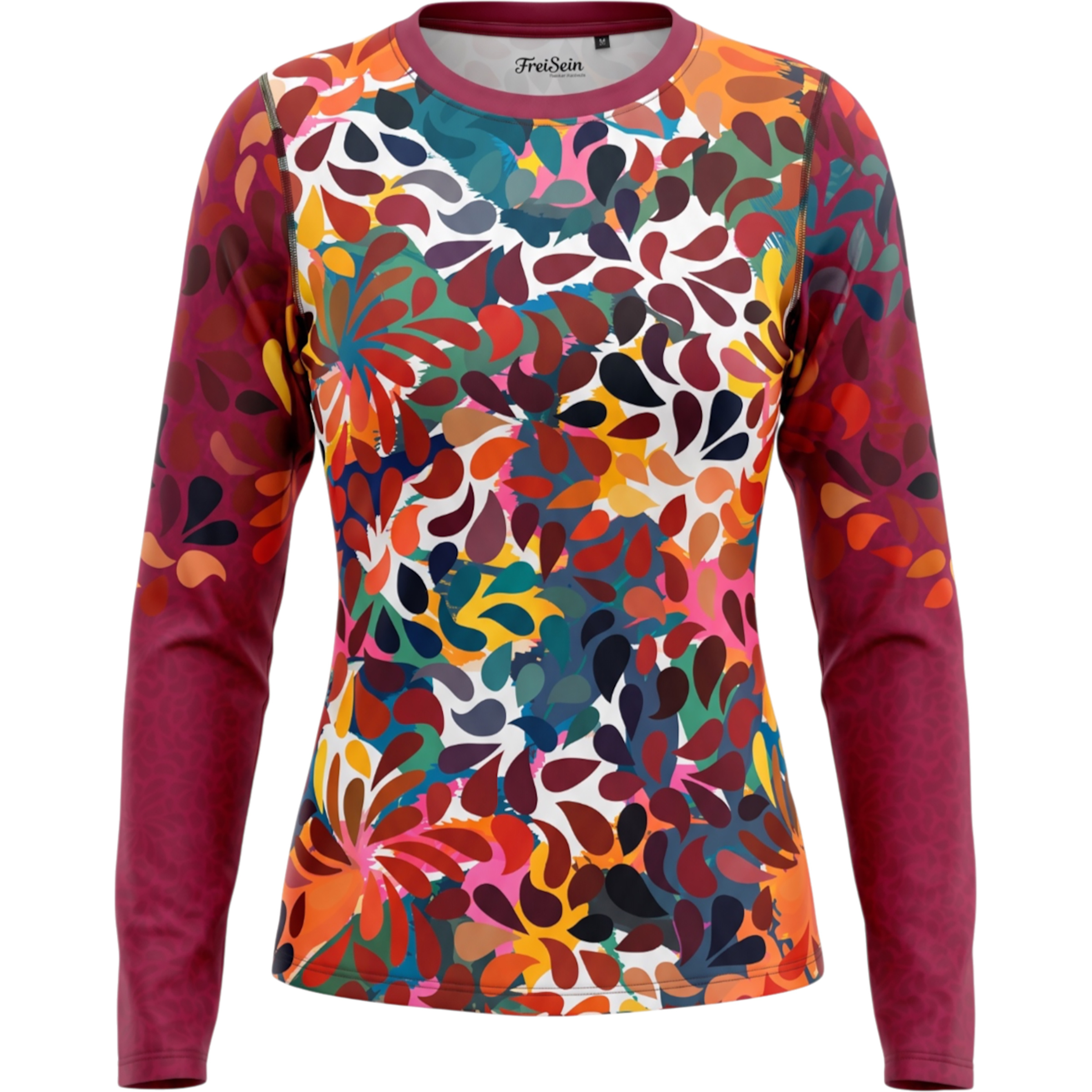 FreiSein BlumenMädchen Damen Longsleeves mehrfarbig Größe L Lifestyle Kühlend