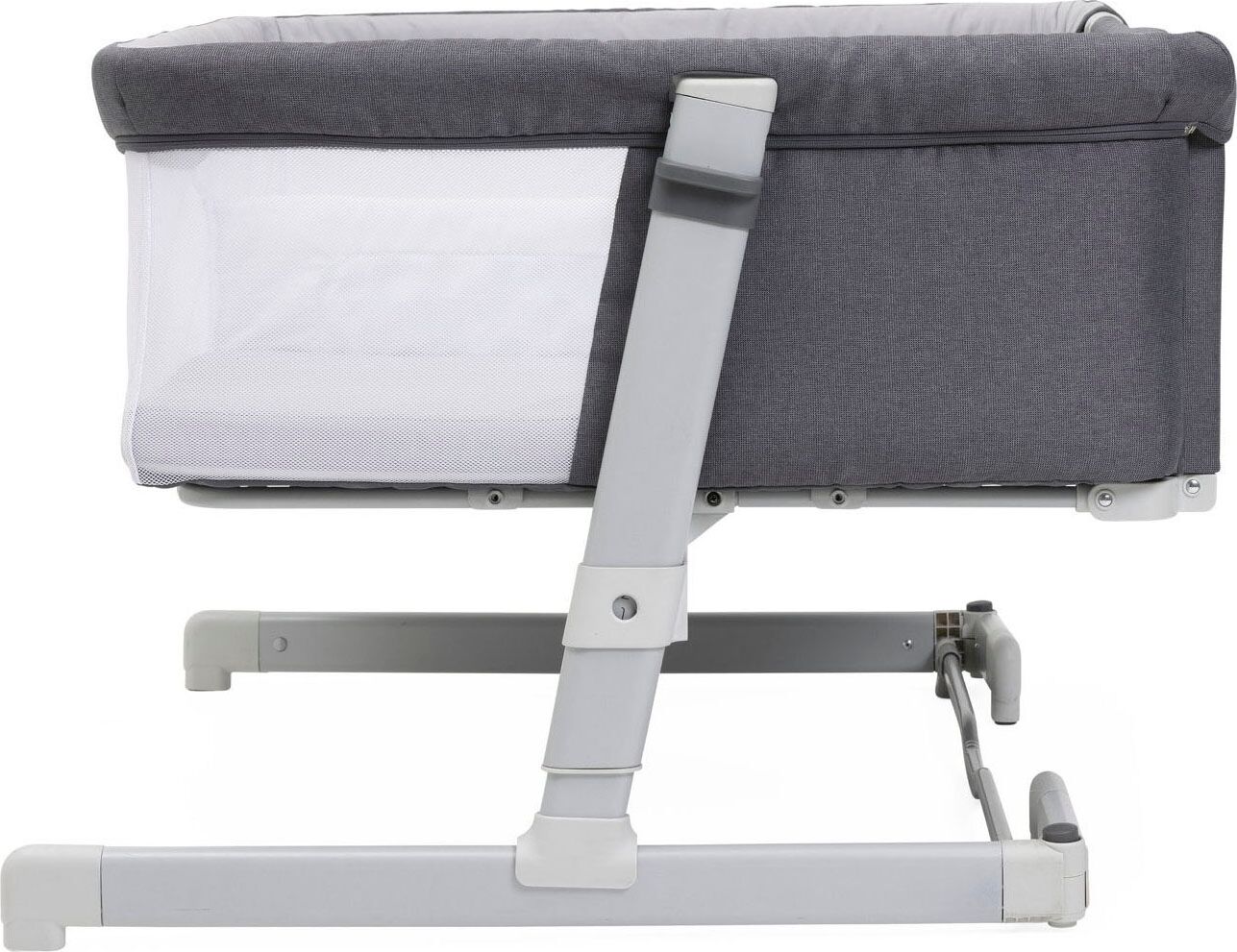Beistellbett CHICCO "Next2me Zwillinge", Baby, Gr. B/H/L: 98cm x 62cm, kein Härtegrad, grau (magnet grau), Polyester, Babybetten Beistellbett magnet grau B/H/L: 98cm x 62cm, kein Härtegrad