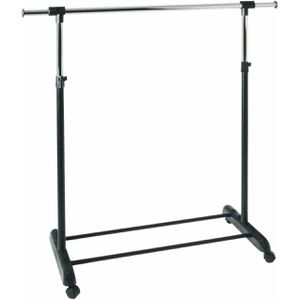 Haku-Möbel Garderobenständer Paddy 1, schwarz, aus Kunststoff, 95-170 x 94-145cm