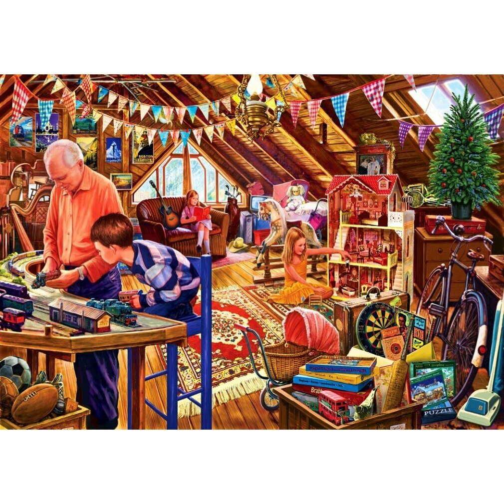Attic Playtime Bluebird Puzzel - 1500 stukjes - Nostalgie