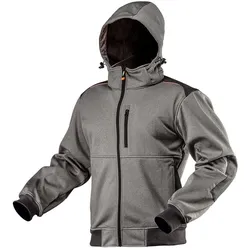 Topex,  Softshelljacke wind-wasserdicht grau/schwarz XL (XL)