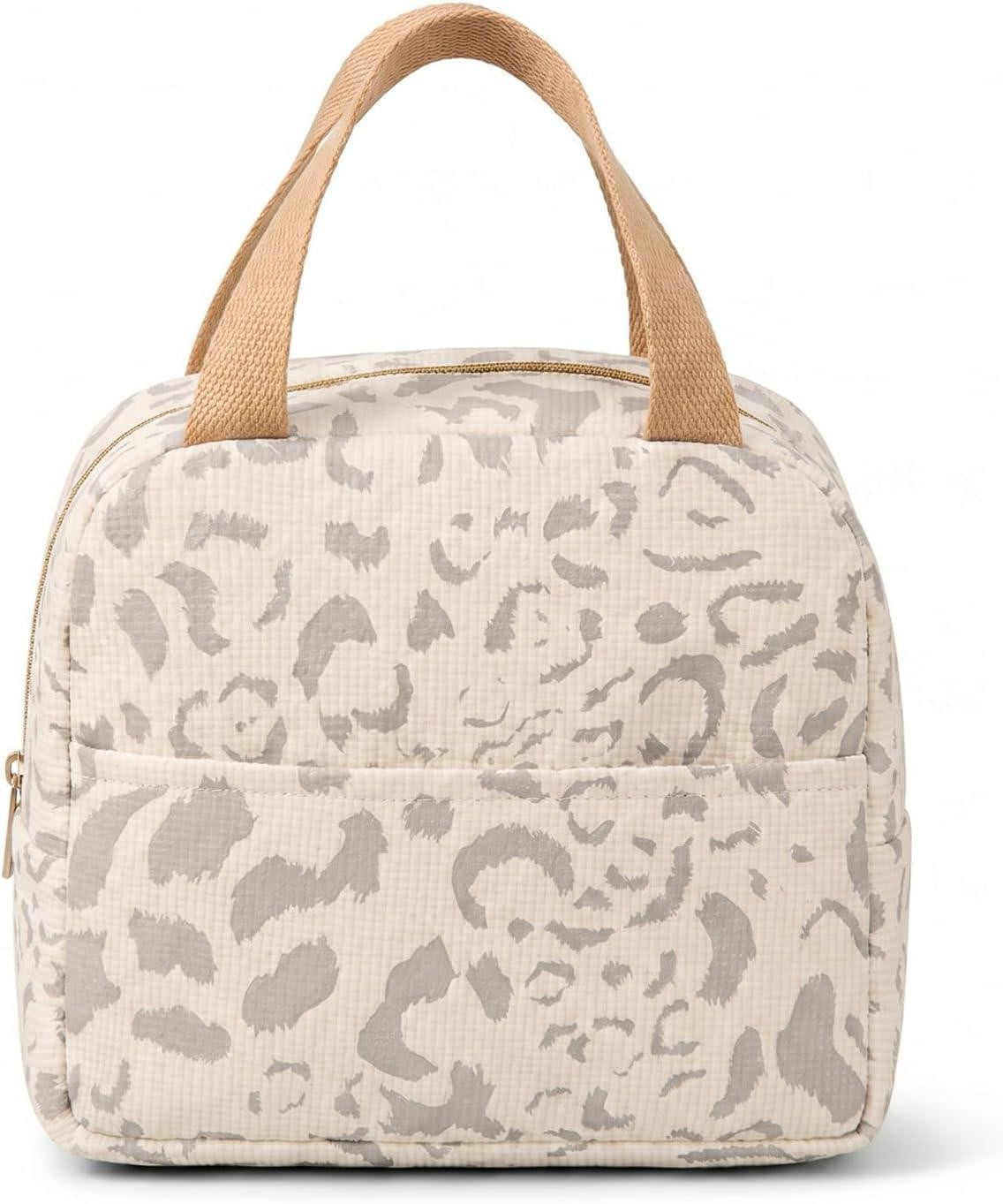 Merkloze compacte geïsoleerde mini-koelbox, 6 liter, beige