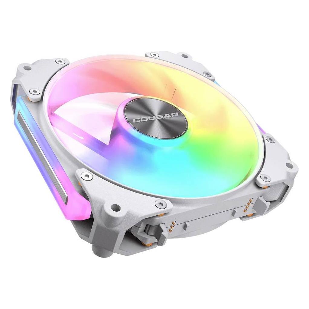 Cougar Gehäuse Lüfter Apolar 120 ARGB, Reverse Blade, Weiss (120 mm, 1x) (CF-ARW12HW-RGB)