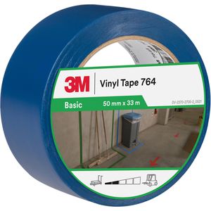3M Warnband 764i Markierungsband, selbstklebend, blau, 50mm x 33m