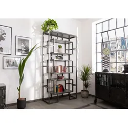 Regal Mango 100x40x202 grau lackiert HEAVY INDUSTRY #108