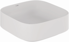 Kludi RESA C Waschtisch 58CW3053 40 x 40 H14 cm, Quadratisch Mattweiß