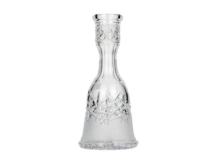 Caesar Crystal - Bowl - Handgeblasene Glasbowl aus Tschechien für Steckbowl Shishas (Tradi Hoarfrost Down Clear)
