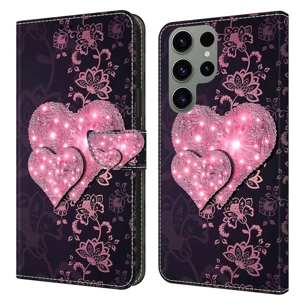 Cover-Discount 3D-Effekt Hülle Etui Herzen (Samsung Galaxy S24 Ultra) (660171383G)
