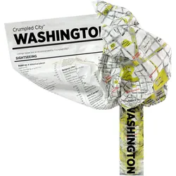 Crumpled City Landkarte Washington