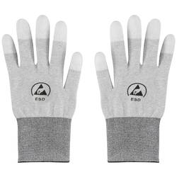 TRU COMPONENTS ESD-Handschuh mit Beschichtung an den Fingerspitzen Kleider-Größe: XL Polyamidfaser, PU-Beschichtung TC-12539860