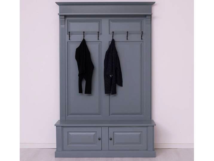 Landhausgarderobe mit 6 Haken fehgrau