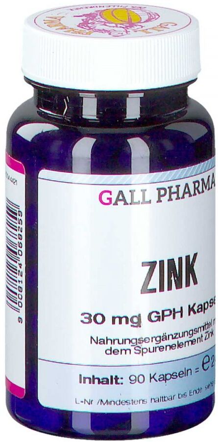 Zink 30 mg Gph Kapseln 90stk