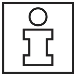 Aufkleber I Türschild Piktogramm Infopoint, Folie, selbstklebend, 150x150mm