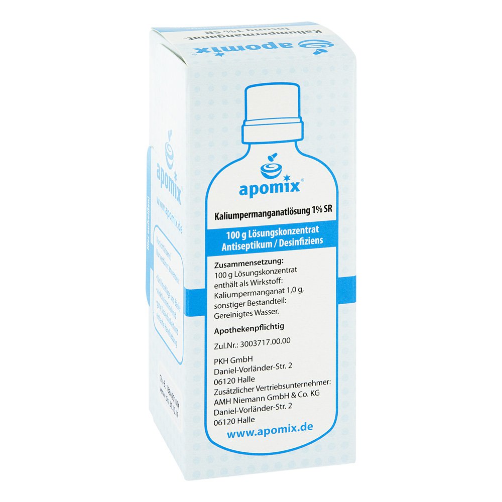 apomix AMH Niemann GmbH & Co. KG Kaliumpermanganat Lösung 1%sr 02830622