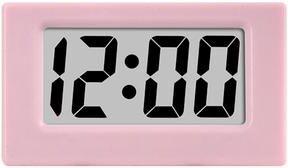 Daily Discovery Modern LED Digital Clock Mini Triangle Desk Clock Silent Bedside Time Display For Home Office pink