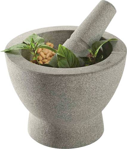 GEFU 35320 Granit-Mörser Crunchy 17 cm mit Stößel